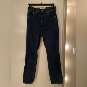 Abercrombie Ankle Straight Ultra High Rise